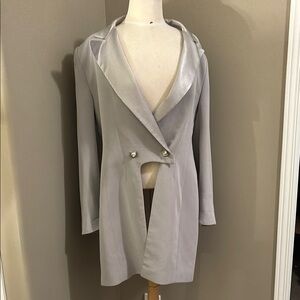 Fredas Grey Tuxedo Long Rear Jacket